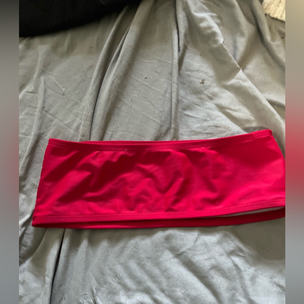 Red swim bandeau